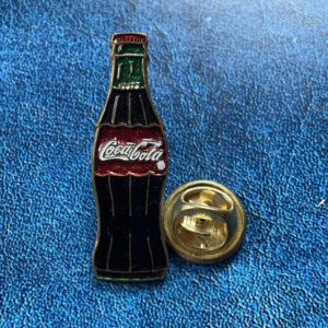 Значок Бутылка Coca-Cola латунный цанга