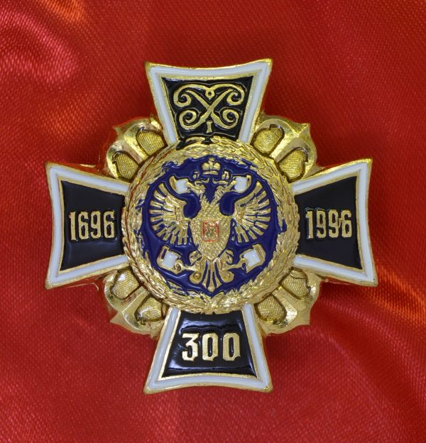 Значок 300 лет флоту (черный крест)