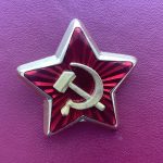 Красная звезда на головной убор рядового состава РККА
