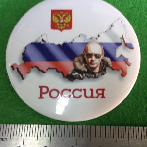 В. Путин на фоне России